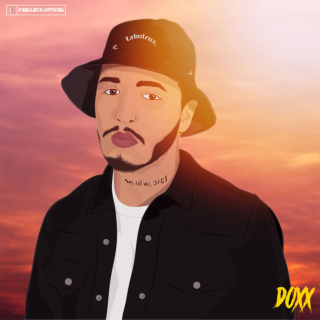 Dessin de Doxx rap français musique by fabuleux officiel