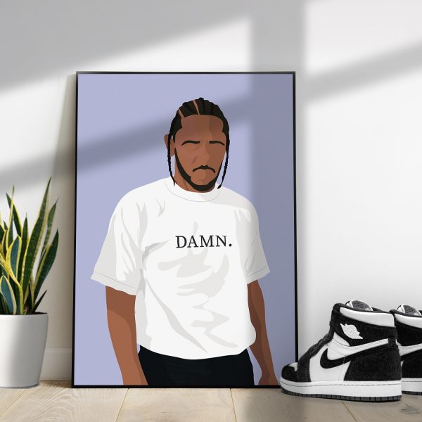 Poster encadré Kendrick Lamar affiche murale rap américain grand format fabuleux