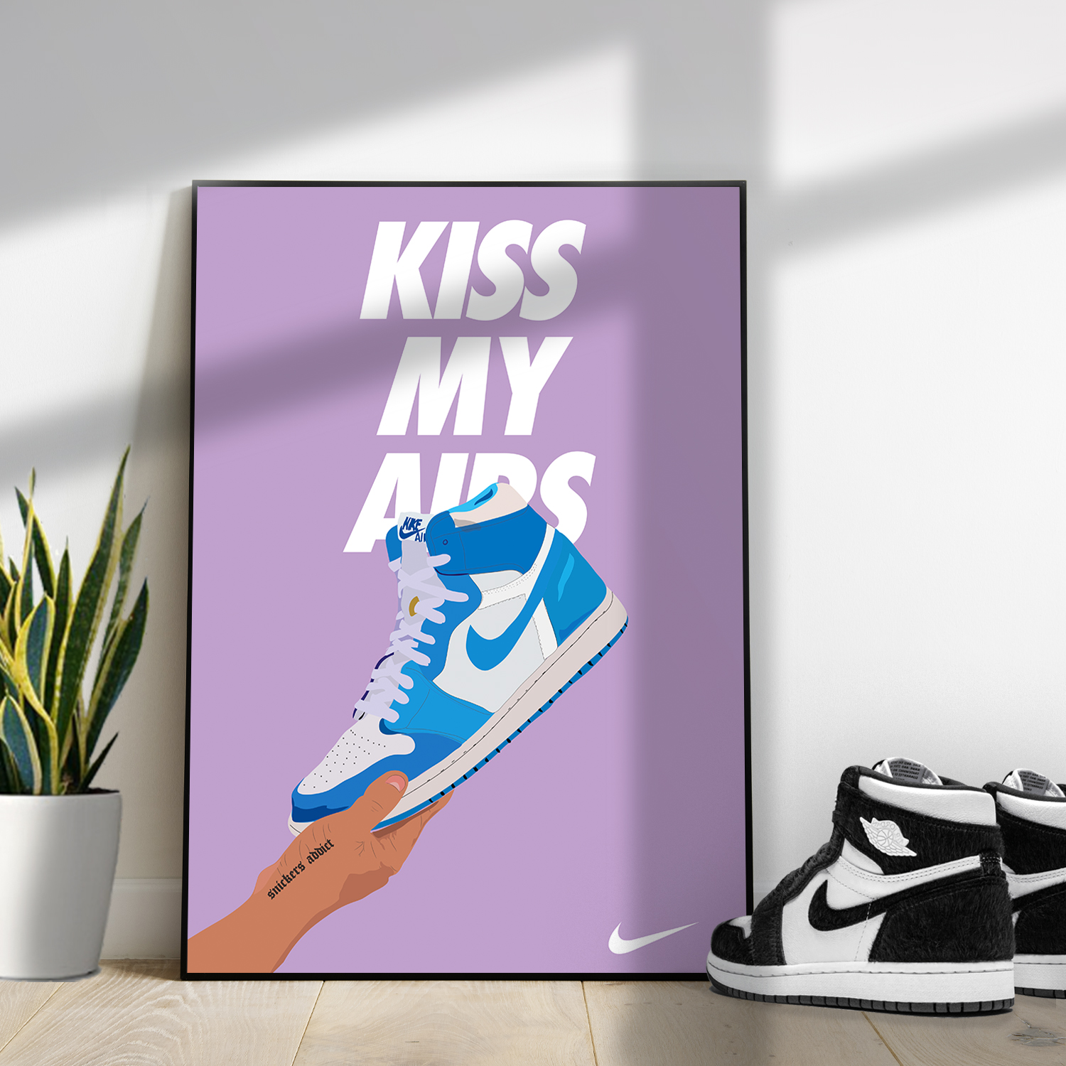 Poster de sneakers Nike Jordan | Affiche murale de basket | fabuleux.©